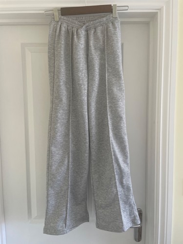Girls grey wide leg jogging - girls,
