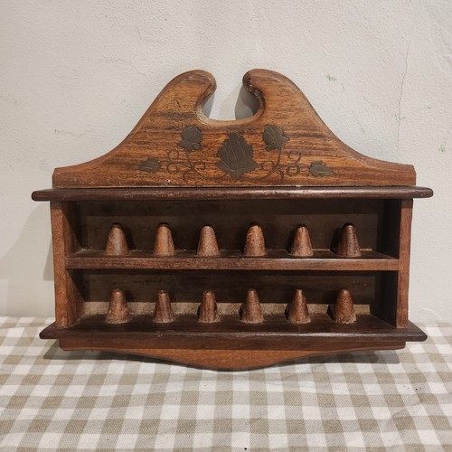 Lovely vintage wood - , brass