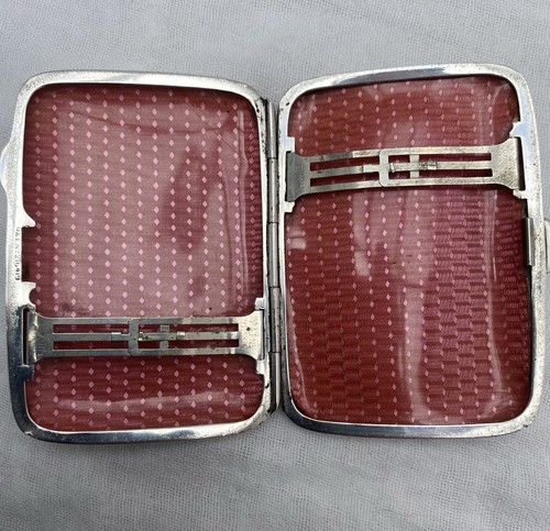 Solid silver cigarette case