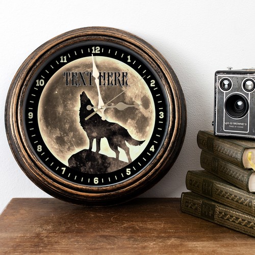 Personalised wall clock - wall,