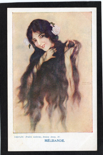 Postcard art nouveau artist - art,