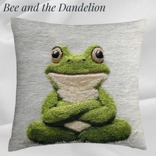Comical Frog Cushion COVER