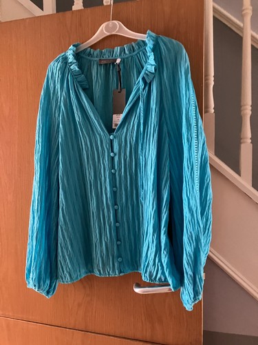 Mint velvet blue blouse size - blouse,