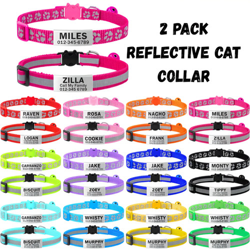 Personalised reflective cat - reflective,