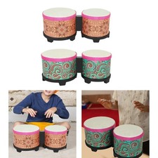 5" and 6" Bongo Drum Set Portable Congas Drum for Professionals Adults Kids
