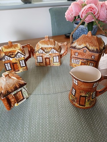 Cottage collection tea pots - collection,