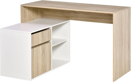 Shaped desk with storage - desk,