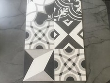 6 x PORTUGESE PORCELAIN WALL TILES 7.75" x 7.75" each