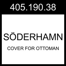 IKEA SODERHAMN SÖDERHAMN Cover For Ottoman Tonerud Gray   405.190.38