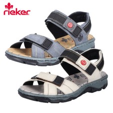 Rieker Womens Walking Sandals Blue White Ladies Trekking Shoes UK 3 - 8 68851