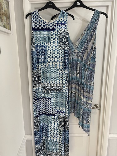 Ladies blue summer dresses - 2,