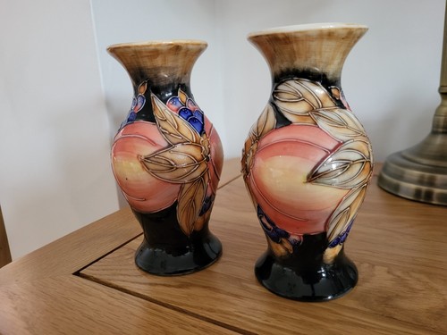 Moorcroft style pair - moorcroft, ceramic