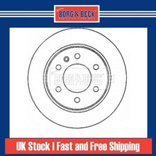 2x Brake Discs Pair Solid For