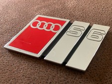 Genuine Audi S6 Saloon Sedan Rear Boot Badge Emblem  A4 B5 Logo 4a5853735e 2zz