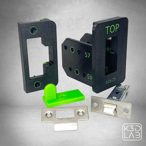 Tubular latch lock jig 60x25mm - latch,