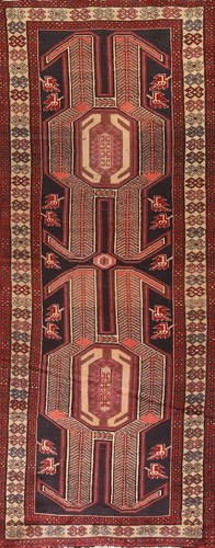 Runner rug 4x11 vintage - runner,