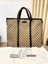 Gucci canvas big shopper bag