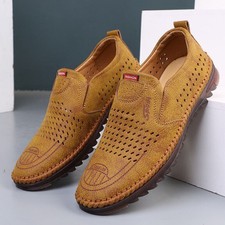 Mens Leather Slip On Loafers