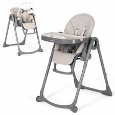 Baby High Chair 3 in 1 Toddler Highchair Kids Chair Baby Lying Chair- Light Grey