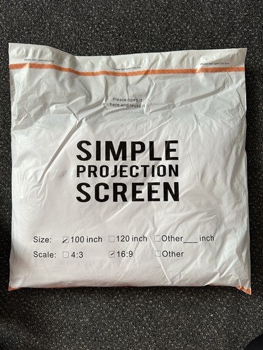 Portable projection screen - projection,