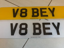 V8 BEY private number plate