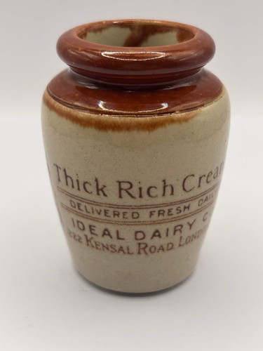 Old advertising cream pot