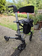 Days Deluxe Lightweight Folding Rollator with Seat and Storage