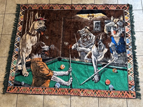 Vintage dogs playing - playing, pool