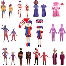 AMAZING DIGITAL CIRCUS Jax Pomni  Costume for Kids Boys Girls UK 2025