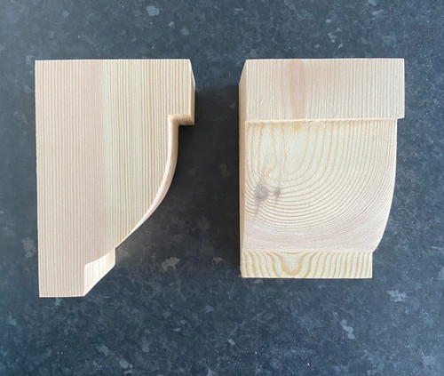 Wooden corbels pair shelf - corbels,