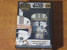 Funko Pop! Enamel Pin Badge:  #26 COMMANDER CODY  Star Wars w/Removable Stand