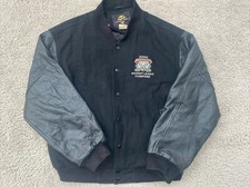 Varsity Vintage Michigan Battle Cats Letterman Wool Leather XL Jacket Black 52”