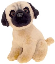 Faithful Friends, small Pug dog/puppy soft toy teddy, 6.5 inches