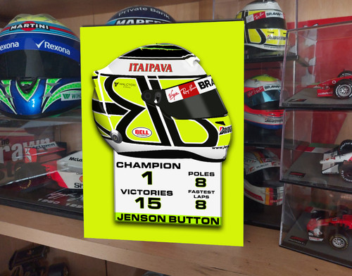 Jenson button helmet - button, f1