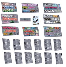 Graffiti tags transfers - graffiti,