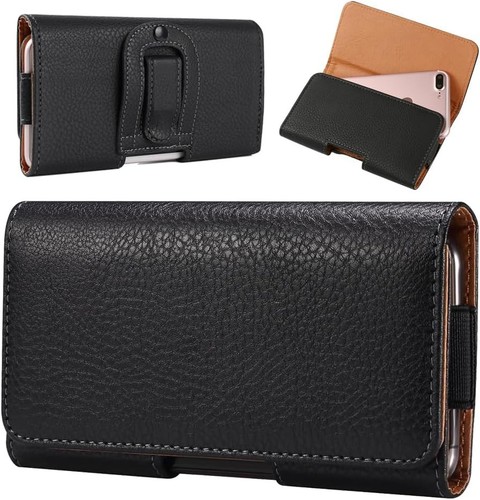 Faux leather cellphone holster - faux,