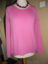100% cashmere scoop-neck jumper - COMPTOIR DES COTONNIERS - M - nerine pink vgc*