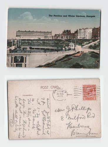Postcard the pavilion and - pavilion,