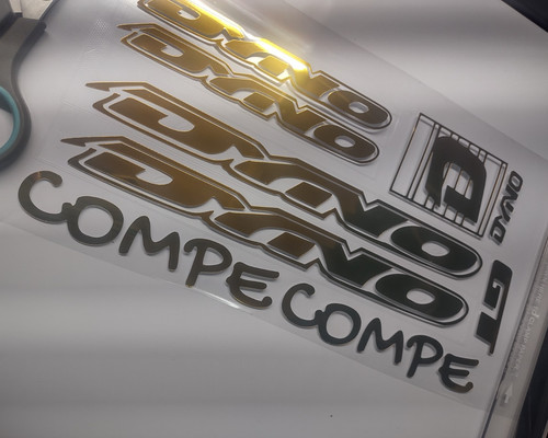 Bmx compe decal set gold - compe,