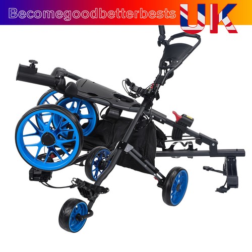 Golf trolley wheel blue - trolley,