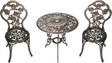 3-Piece Rose Bistro Set with