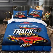 Boys 3D Hot Wheels Duvet Cover
