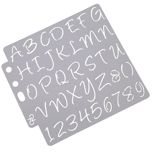 Lace ruler flower stencil - ruler,