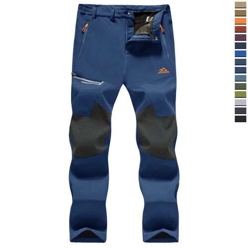 Men thick fleece ski pants - ski,