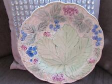 Davenport Burleigh Pretty Cabbage Leaf Floral Fluted 8 inch Decorative Plate