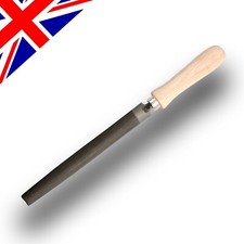 6" 150mm Half Round File Smooth Engineers File (with Wooden Handle fitted)