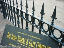 #BUCKINGHAM WROUGHT IRON METAL 18" x 3ft FENCING RAILING PANELS MADE TO ORDER#