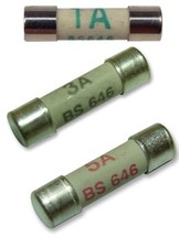 Shaver plugs fuses 1 amp, 3 amp, 5 amp (packs of 1, 2, 4 or 10)