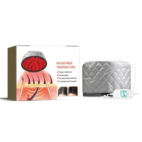 Adjustable heating hair cap - heating,