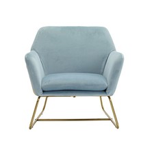 Charles Sky Blue Velvet